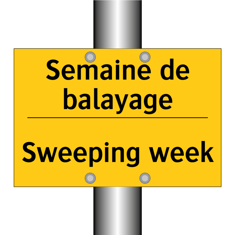 Semaine de balayage - Sweeping week