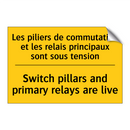Les piliers de commutation et  /.../ - Switch pillars and primary relays  /.../