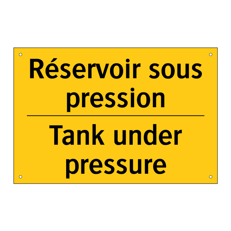 Réservoir sous pression - Tank under pressure