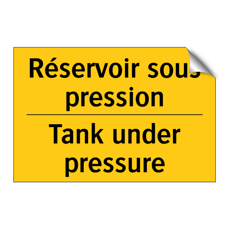 Réservoir sous pression - Tank under pressure