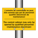 L'armoire de commande ne peut  /.../ - The control cabinet may only be  /.../