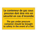 Le conteneur de gaz sous pression  /.../ - The gas under pressure container  /.../