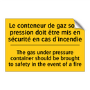 Le conteneur de gaz sous pression  /.../ - The gas under pressure container  /.../