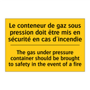 Le conteneur de gaz sous pression  /.../ - The gas under pressure container  /.../
