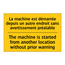 La machine est démarrée depuis  /.../ - The machine is started from another  /.../