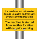 La machine est démarrée depuis  /.../ - The machine is started from another  /.../