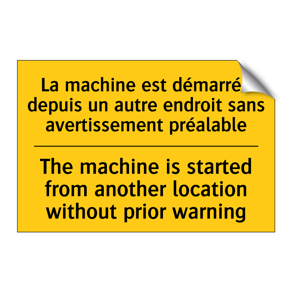 La machine est démarrée depuis  /.../ - The machine is started from another  /.../