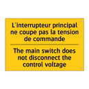 L'interrupteur principal ne coupe  /.../ - The main switch does not disconnect  /.../