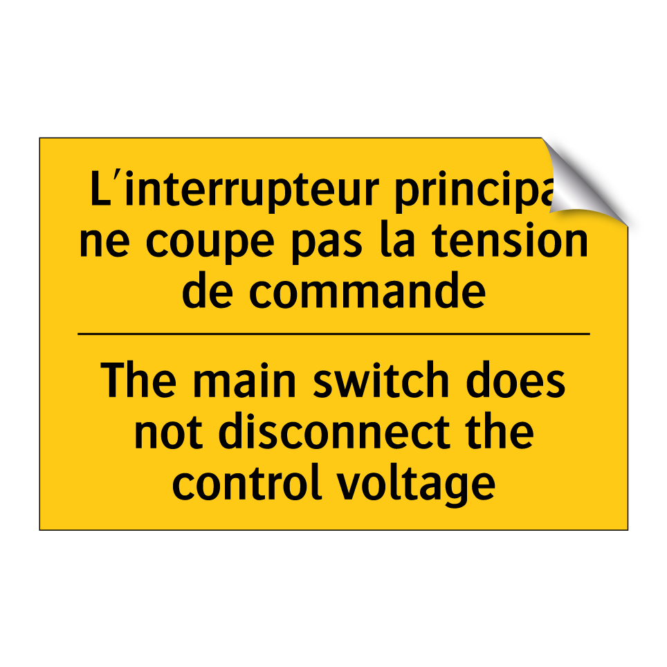 L'interrupteur principal ne coupe  /.../ - The main switch does not disconnect  /.../