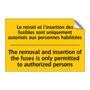 Le retrait et l'insertion des  /.../ - The removal and insertion of the  /.../
