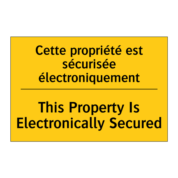 Cette propriété est sécurisée  /.../ - This Property Is Electronically  /.../