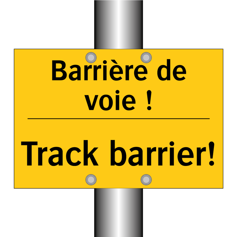 Barrière de voie ! - Track barrier!
