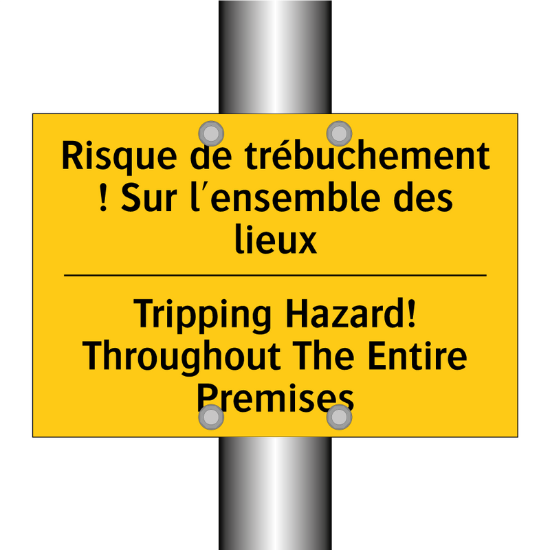 Risque de trébuchement ! Sur l'ensemble  /.../ - Tripping Hazard! Throughout The  /.../