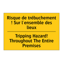 Risque de trébuchement ! Sur l'ensemble  /.../ - Tripping Hazard! Throughout The  /.../
