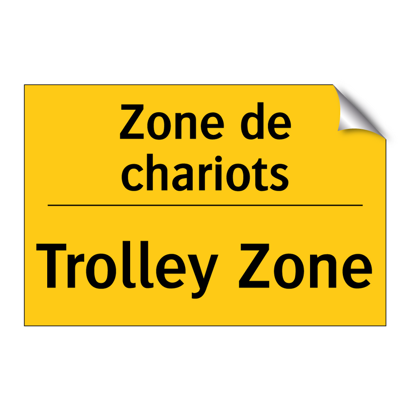 Zone de chariots - Trolley Zone