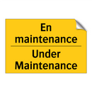 En maintenance - Under Maintenance