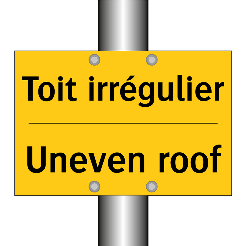 Toit irrégulier - Uneven roof