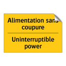 Alimentation sans coupure - Uninterruptible power