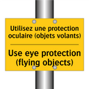 Utilisez une protection oculaire  /.../ - Use eye protection (flying objects) /.../