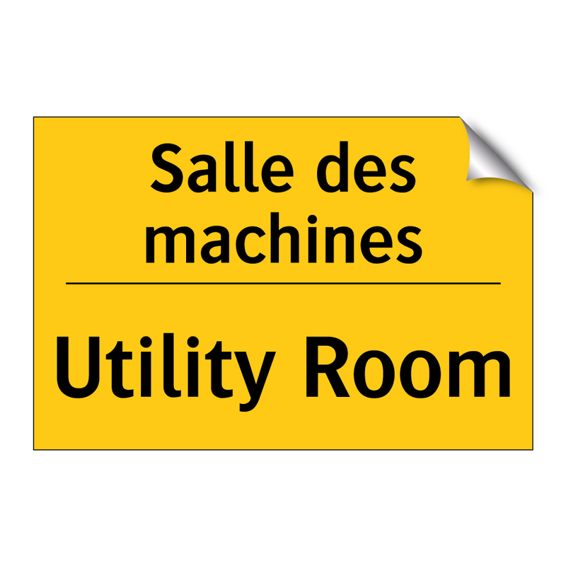 Salle des machines - Utility Room
