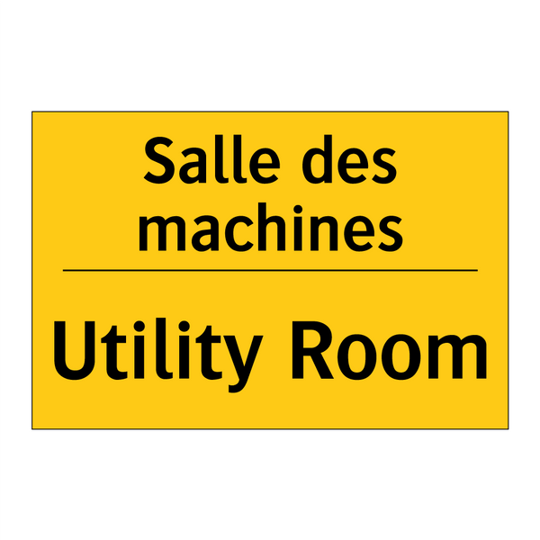 Salle des machines - Utility Room