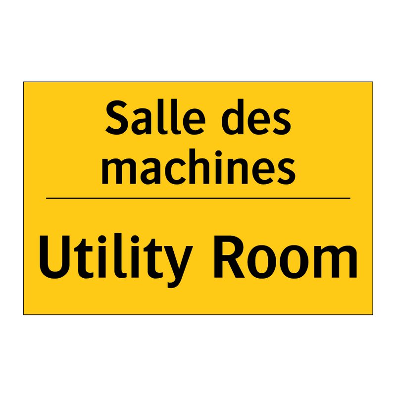 Salle des machines - Utility Room
