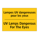 Lampes UV dangereuses pour les  /.../ - UV Lamps Dangerous For The Eyes /.../