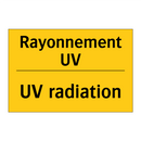 Rayonnement UV - UV radiation