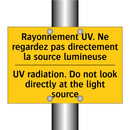 Rayonnement UV. Ne regardez pas  /.../ - UV radiation. Do not look directly  /.../