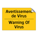 Avertissement de Virus - Warning Of Virus