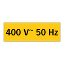 400 V~ 50 Hz