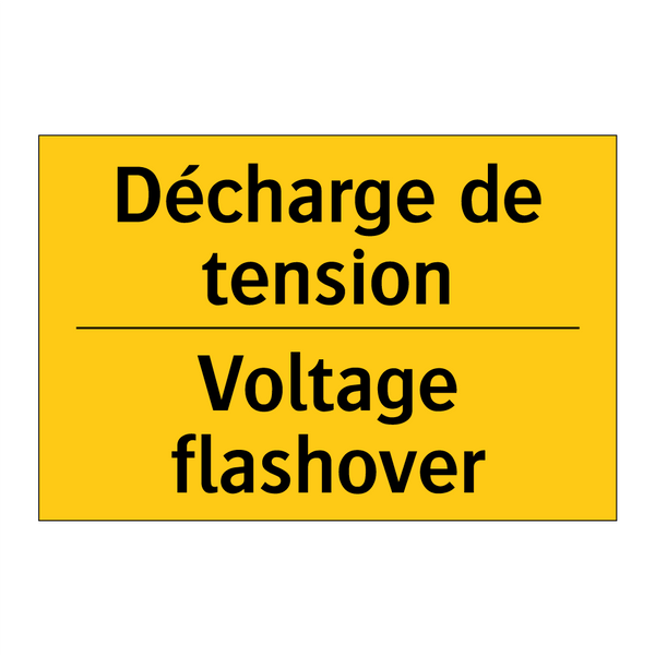 Décharge de tension - Voltage flashover