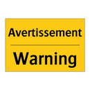 Avertissement - Warning