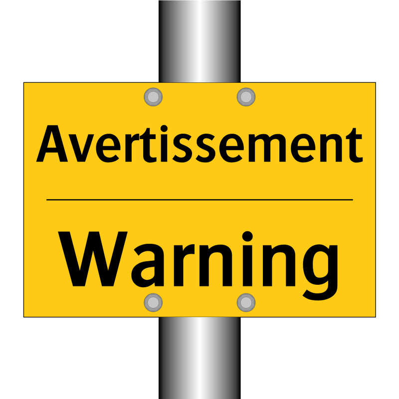 Avertissement - Warning