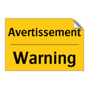 Avertissement - Warning