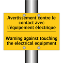 Avertissement contre le contact  /.../ - Warning against touching the electrical  /.../