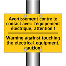 Avertissement contre le contact  /.../ - Warning against touching the electrical  /.../