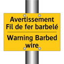 Avertissement Fil de fer barbelé /.../ - Warning Barbed wire
