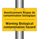 Avertissement Risque de contamination  /.../ - Warning Biological contamination  /.../