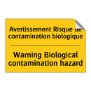 Avertissement Risque de contamination  /.../ - Warning Biological contamination  /.../