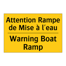 Attention Rampe de Mise à l'eau /.../ - Warning Boat Ramp