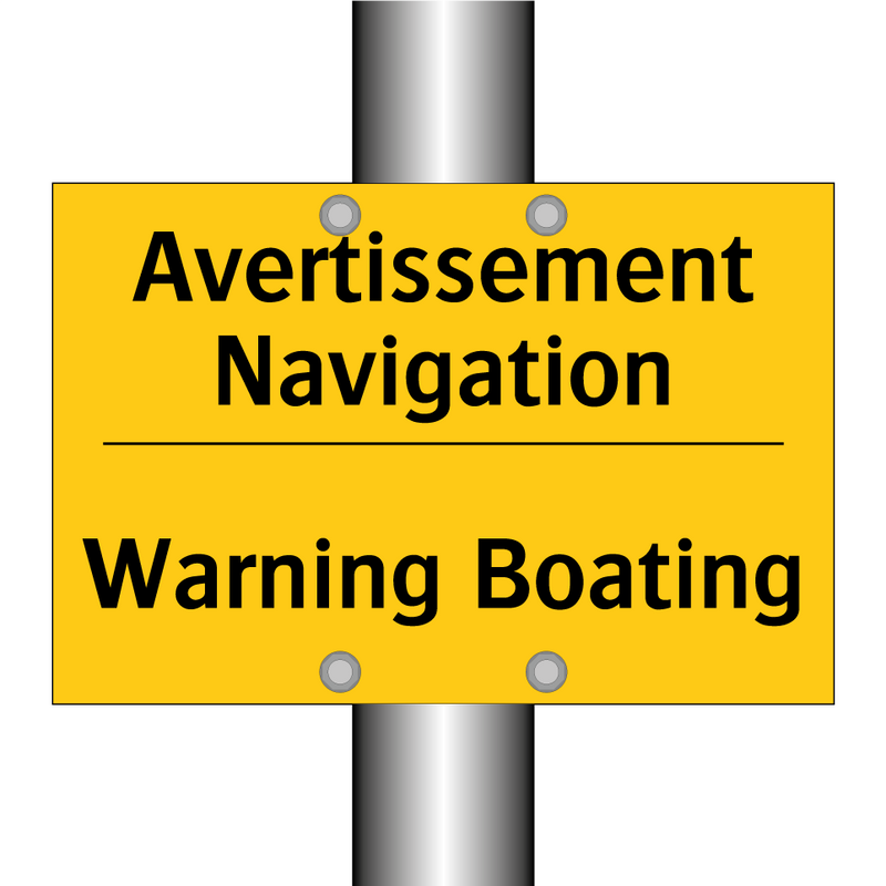 Avertissement Navigation - Warning Boating