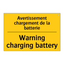 Avertissement chargement de la  /.../ - Warning charging battery