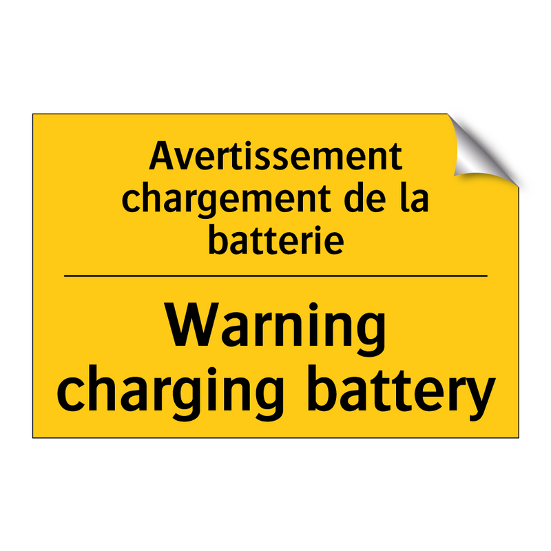 Avertissement chargement de la  /.../ - Warning charging battery