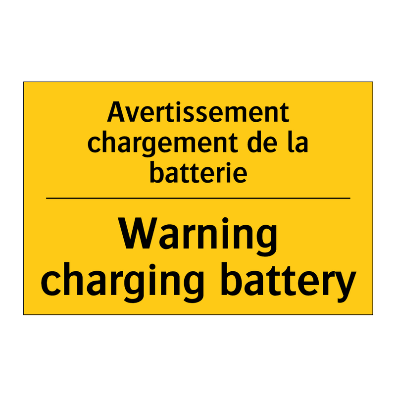 Avertissement chargement de la  /.../ - Warning charging battery