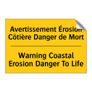 Avertissement Érosion Côtière  /.../ - Warning Coastal Erosion Danger  /.../