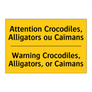 Attention Crocodiles, Alligators  /.../ - Warning Crocodiles, Alligators,  /.../
