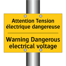 Attention Tension électrique dangereuse /.../ - Warning Dangerous electrical voltage /.../