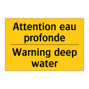 Attention eau profonde - Warning deep water