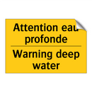 Attention eau profonde - Warning deep water
